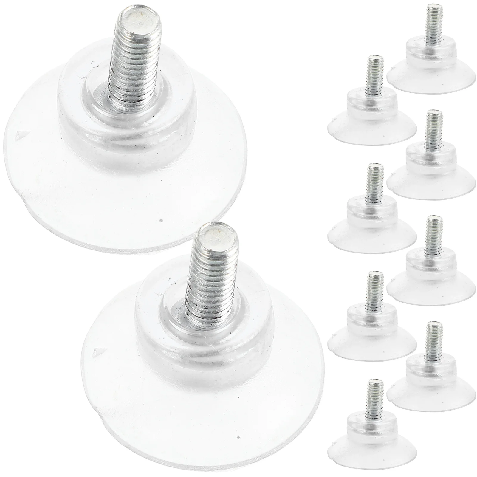 

10Pcs Desktop Glass Sucker Pad Strong Grip Nonslip Pads for Glass Tabletops Easy to Clean Sucker Pads Suction Cup Spacers