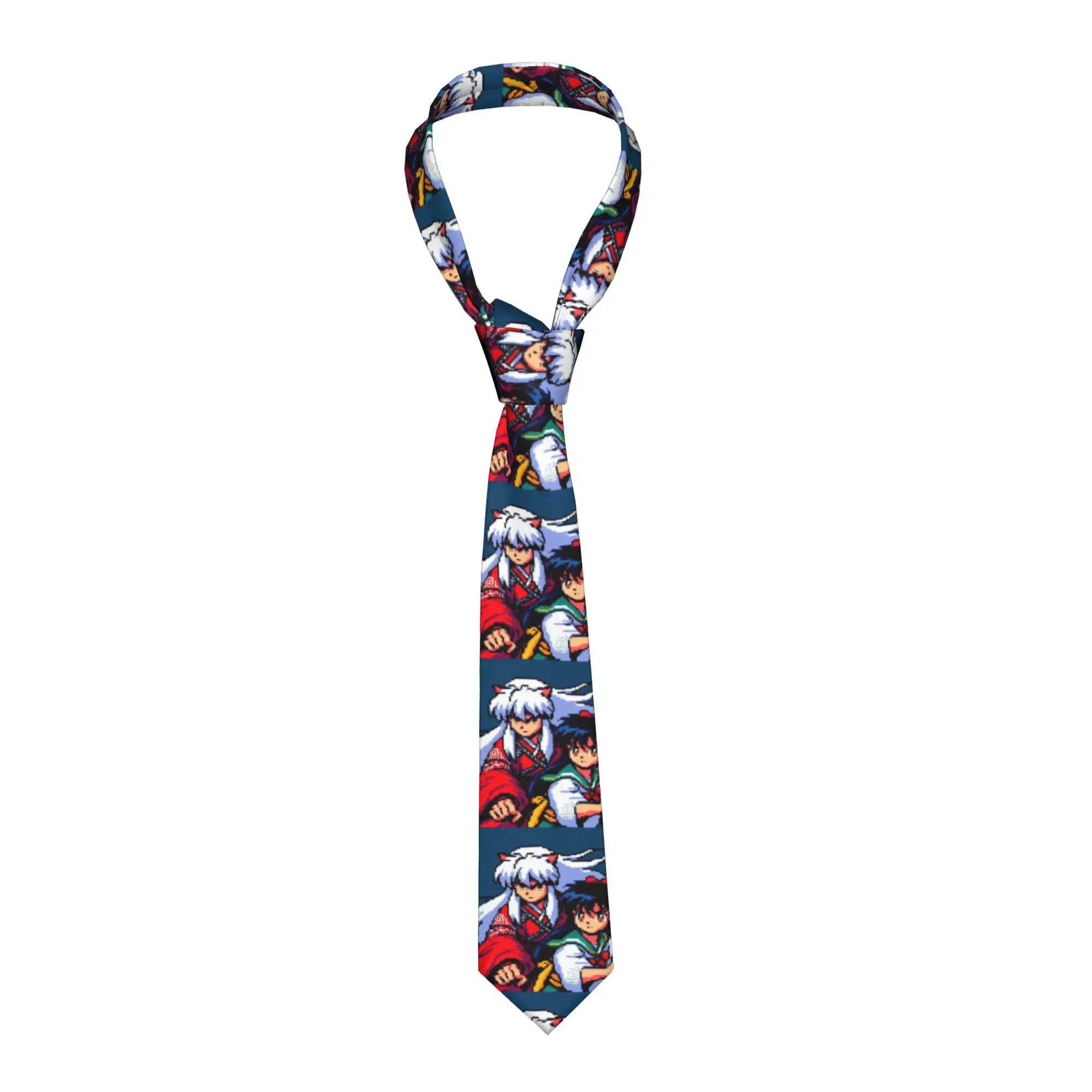 

Мужской шелковый галстук с принтом аниме «Инуяша» на заказ для свадьбы и вечеринки