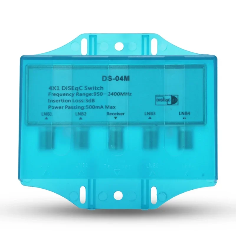 Hot Waterproof 4x1 Satellite 950-2400MHz DiSEqC2.0 Switch FTA Dish Flat LNB Multiswitch For Wideband Satellite Receiver