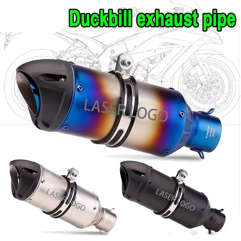 

51MM Motorcycle Exhaust Muffler Pipe Modification For Yamaha Kawasaki Honda Suzuki Ducati TriumphPerformance Bike Accessory
