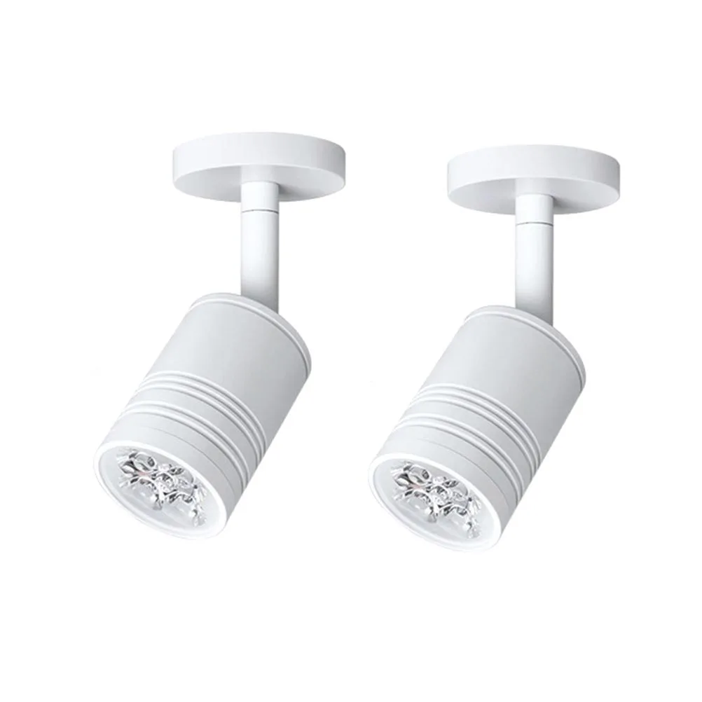 5 واط LED مصباح عرض مادة ممتازة الإبداعية 360 درجة الروتاري أضواء ضئيلة لتخزين المنزل مكتب الإضاءة #5