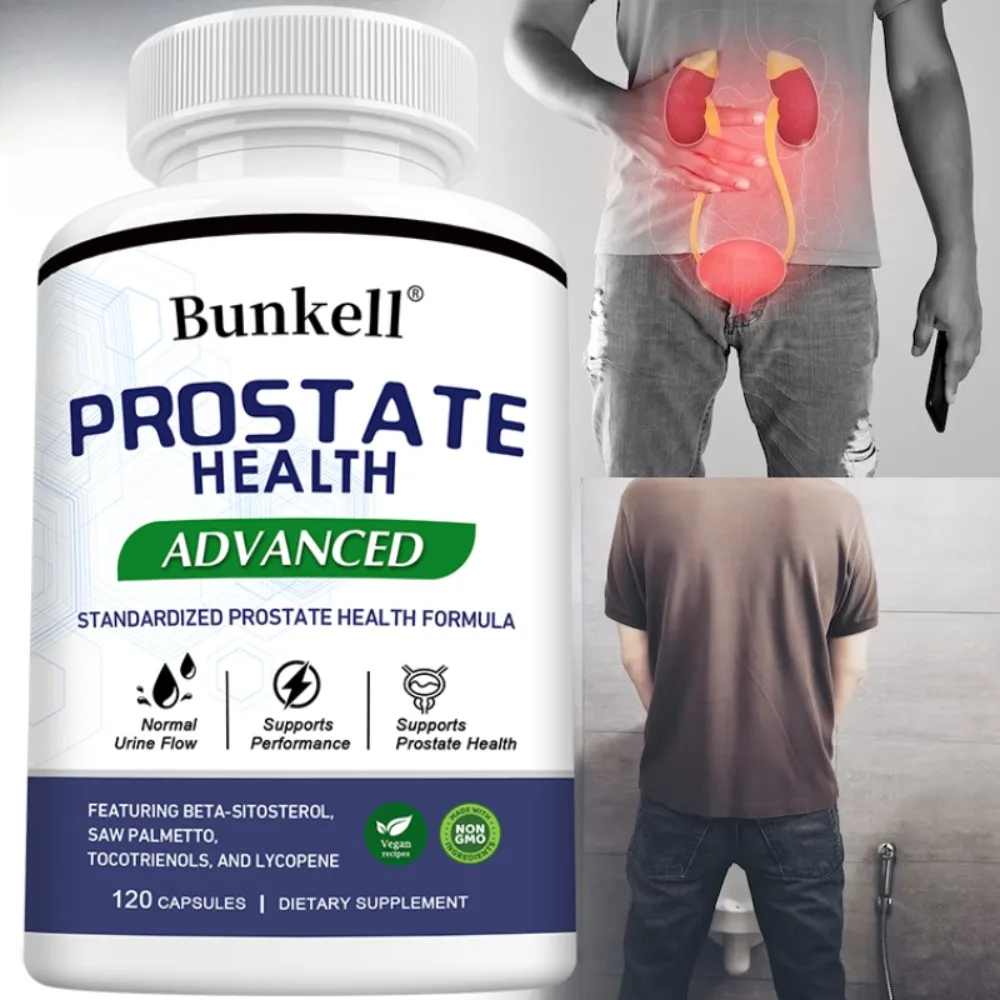 Men's Health Supplement with Saw Palmetto Extract Capsules, Non-GMO Premium Formula