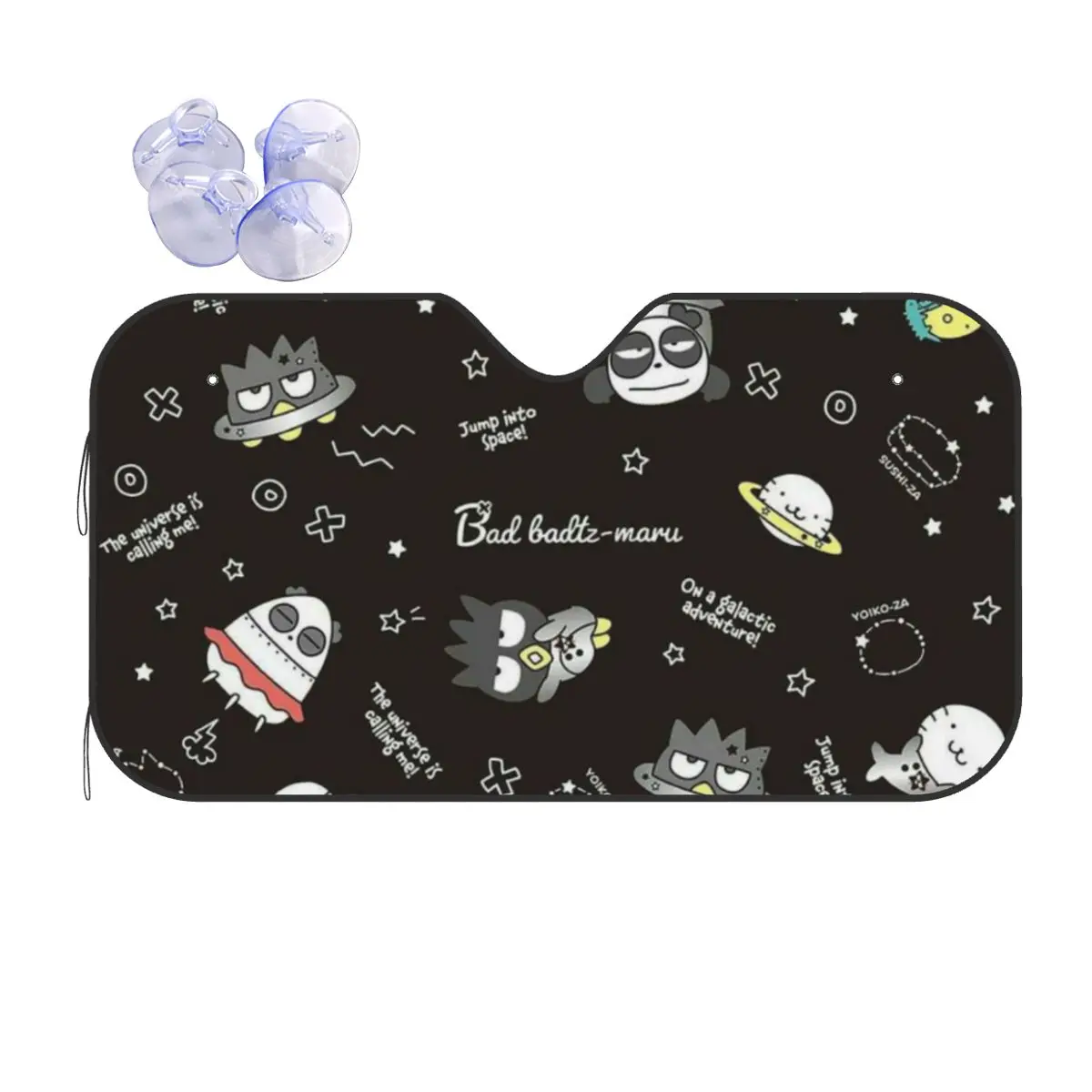 

Badtzs Marus Складной солнцезащитный козырек для ветрового стекла 70x130 см Фольга для окон автомобиля Жалюзи для лобового стекла