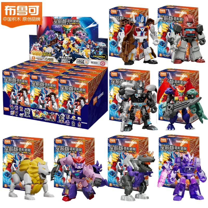 Blokees Transformers Grimlock Dinobots Starscream Optimus Prime Defender versión transformación Bumblebee Robot colección juguete