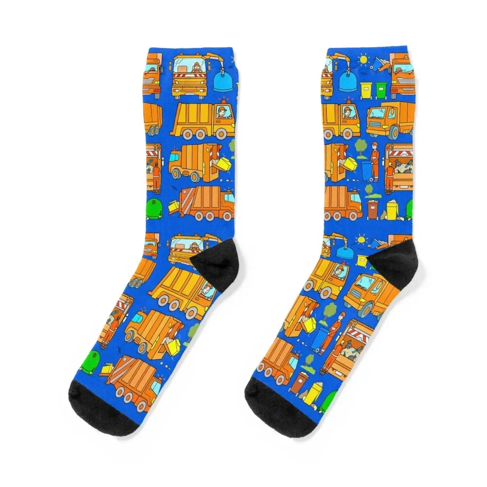 Garbage Truck Design Trashtrucks Rubbish Collection Vehicles Socks shoes christmass gift Girl'S Socks Men's