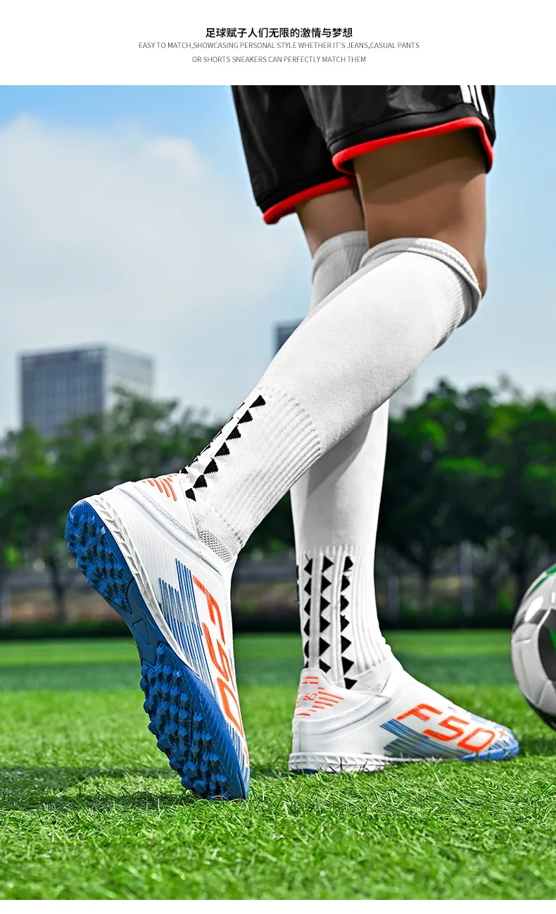 Neue ultraleichte Fußballschuhe für Herren, hochwertige, stark nachgefragte, professionelle Unisex-Fußballschuhe für Damen, TF/FG-Fußballstiefel, Futsal-Sneaker – Detail 15