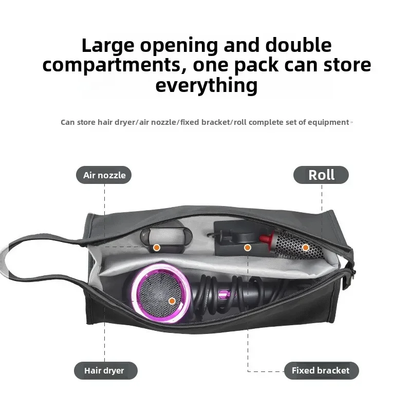 Portable Hair Dryer Bag Dustproof Protection Storage Bag Travel Organizer Pouch Case Double Layer Travel Case for Dyson Airwrap