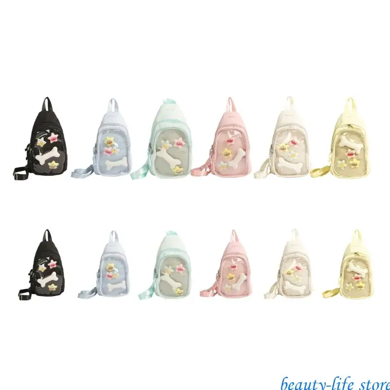 

Transparent Convertible Slings Bag,Itabag Slings Bag Anime Display Handbag Gifts 517D