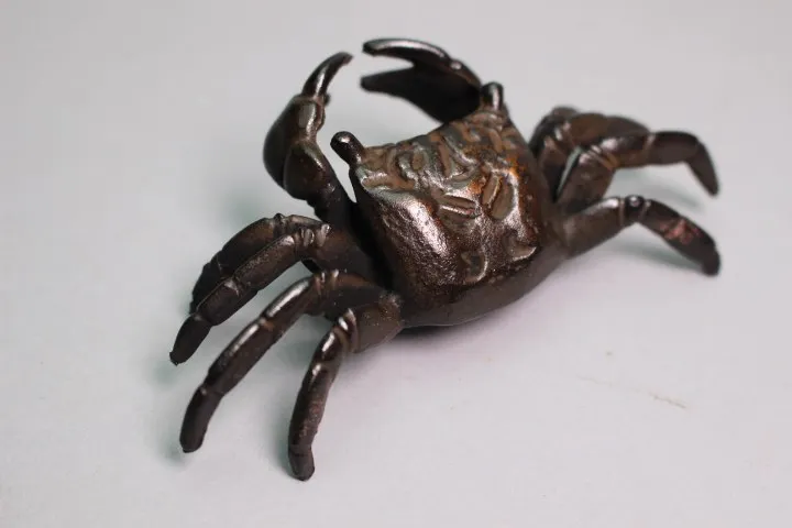 Storage copper crab, free incense table, spoon incense prop tea ceremony set, stationery paperweight