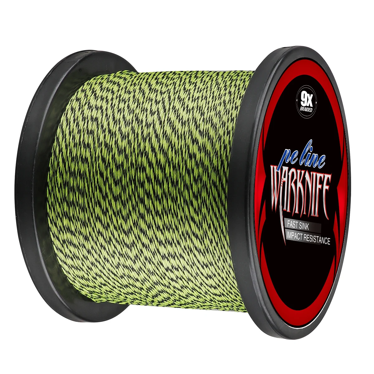 

Warknife 9Strands Fishing Line 300M 500M Braided Fishing Line Multifilament PE Line Fishing Carp 15-110LB Spot Line Black&Yellow