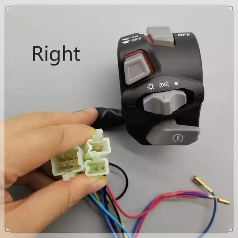 Motorstuur Multi-Schakelaar 7/8In 22Mm Met LED Voor Koplamp En Knipperlicht, Waarschuwingssignaal, claxon Startknop