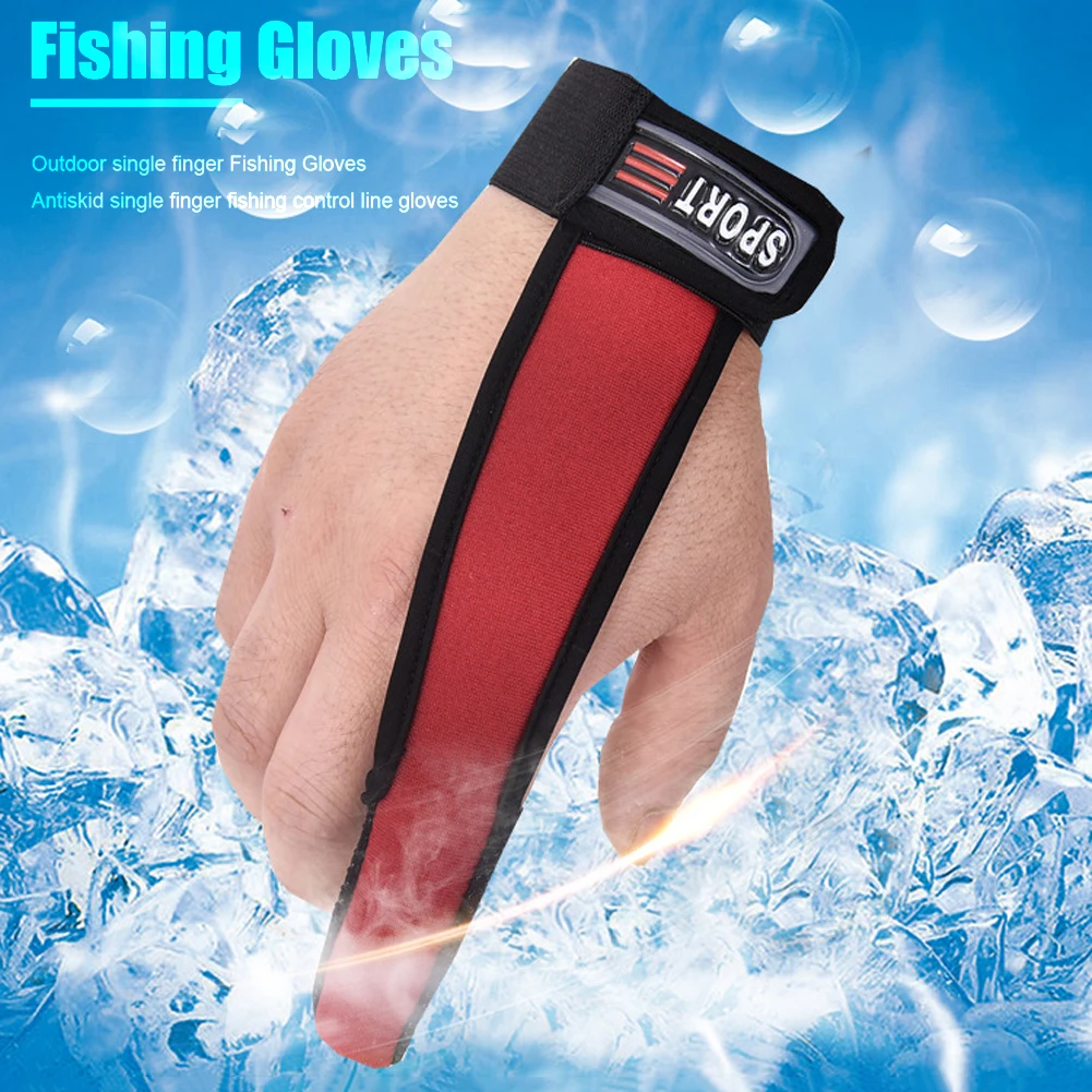 Fishing Gloves One Single Finger Protector Non-Slip Anti-Cut Fishing Gloves Carp Outdoor Fishing Tackle Accessories Supplies