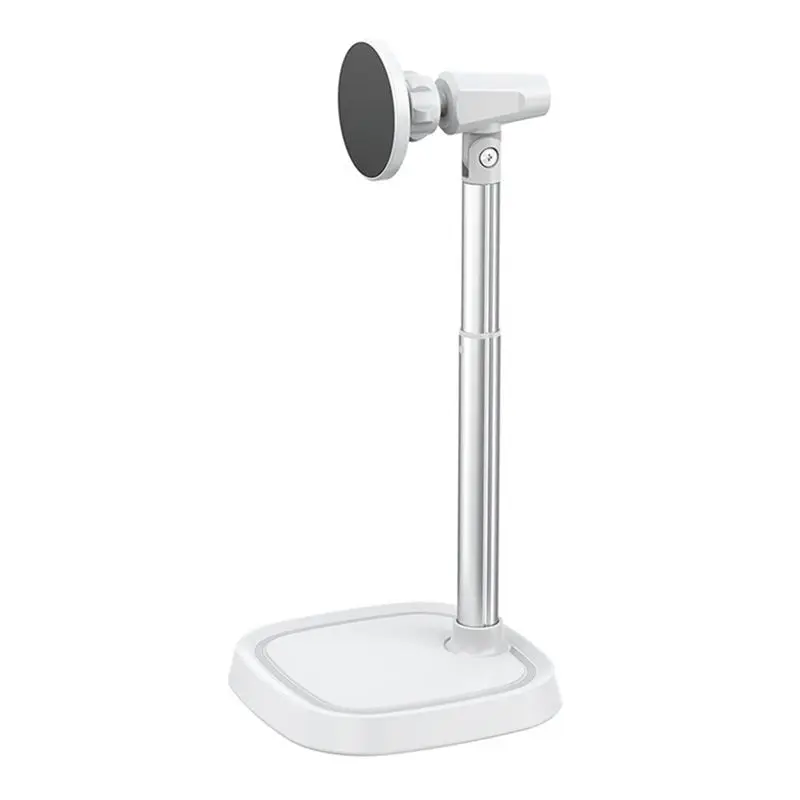 

Кронштейн из алюминиевого сплава A14M для настольного потокового вещания в реальном времени, подставка для верхней съемки, серебристая