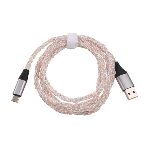 Imagen 2 del producto Everglide Jiangwan RGB Glow USB-C 8K Cable de datos de orina para teclado mecánico soporte de escaneo Cable LED de 8k Made68