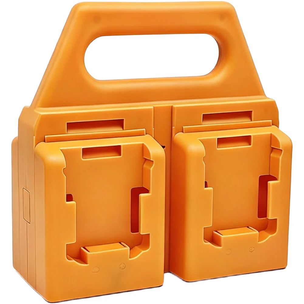 18V Lithium Ion Battery Holder ABS Storage Rack Plastic Battery Storage Organizer With Handle For DCB200 For DCB203 Battery