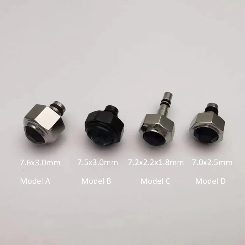 Quality Sapphire Steel Watch Crowns For Santos Calibre Watch Parts Replacements