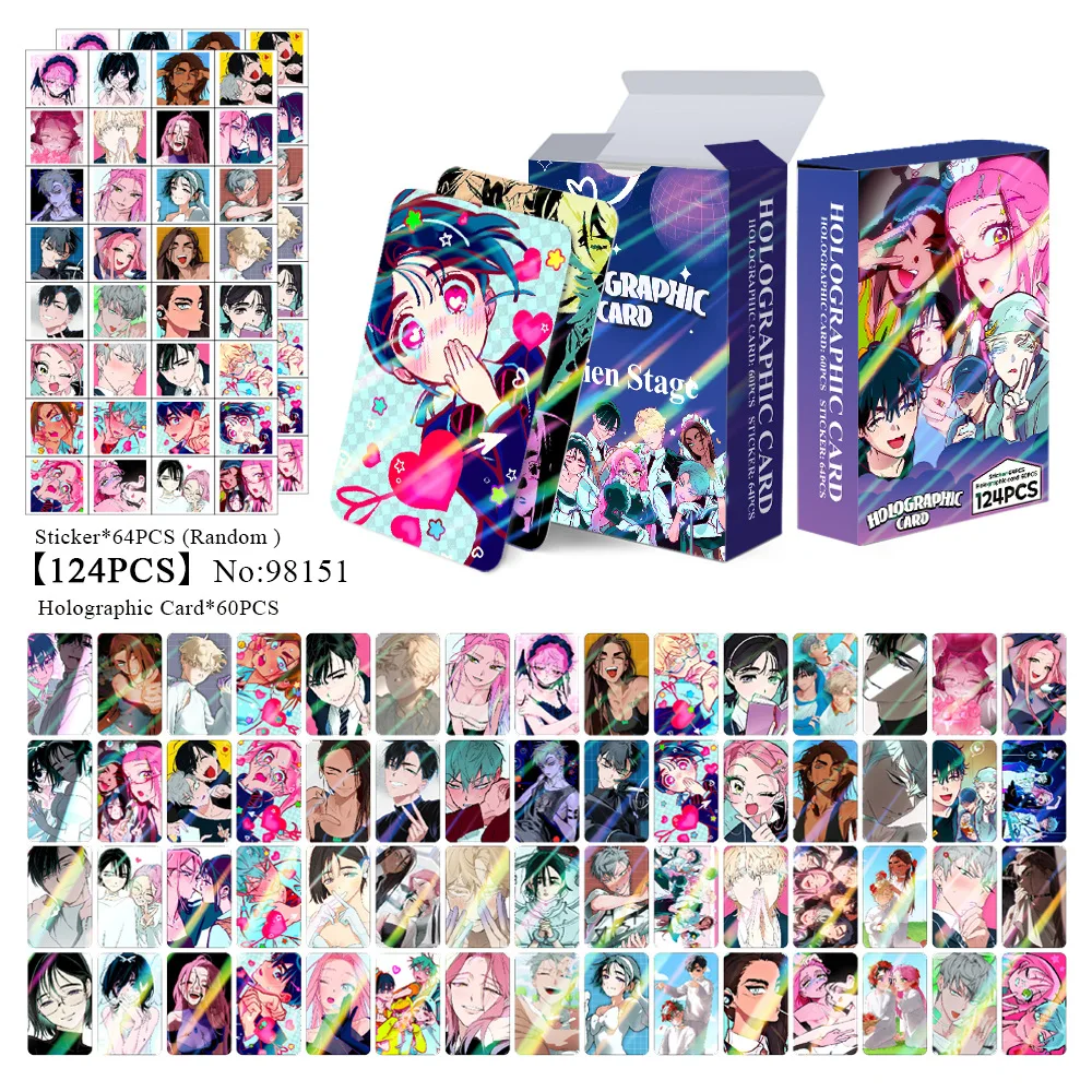 92/124PCS Nuevo Set de Tarjetas Fotográficas Coleccionables LOMO de Manga Coreana Alien Stage - Luka Hyuna Ivan con Pegatinas de Bono