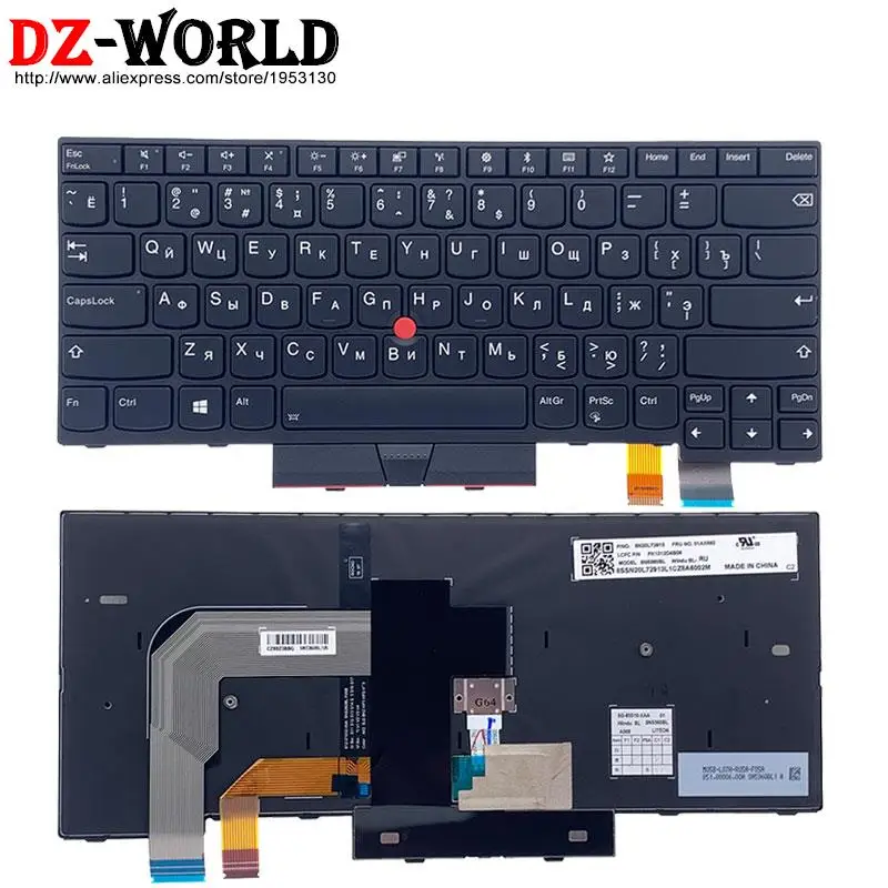 US RU KR ARA LT HB IL KZ GK Backlit Keyboard For Lenovo Thinkpad T470 T480 A475 A485 Laptop Russian Korean Arabic Hebrew Israel