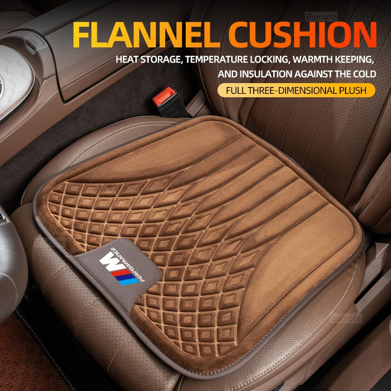 Car thermal cushion For BMW M X1 X3 X5 E39 E46 E87 E90 F15 F30 F10 Car Seat Cushions Warm cushion in winter Car seat protection