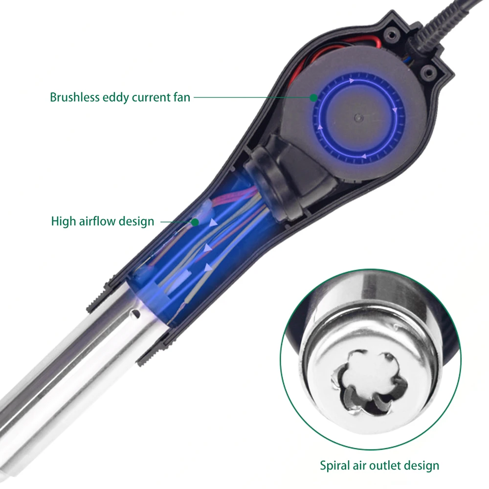 Soldering Station Digital Display Electric Soldering Iron Hot Air Heat Gun Welding Machine Repair Electronic Maintenance Tools