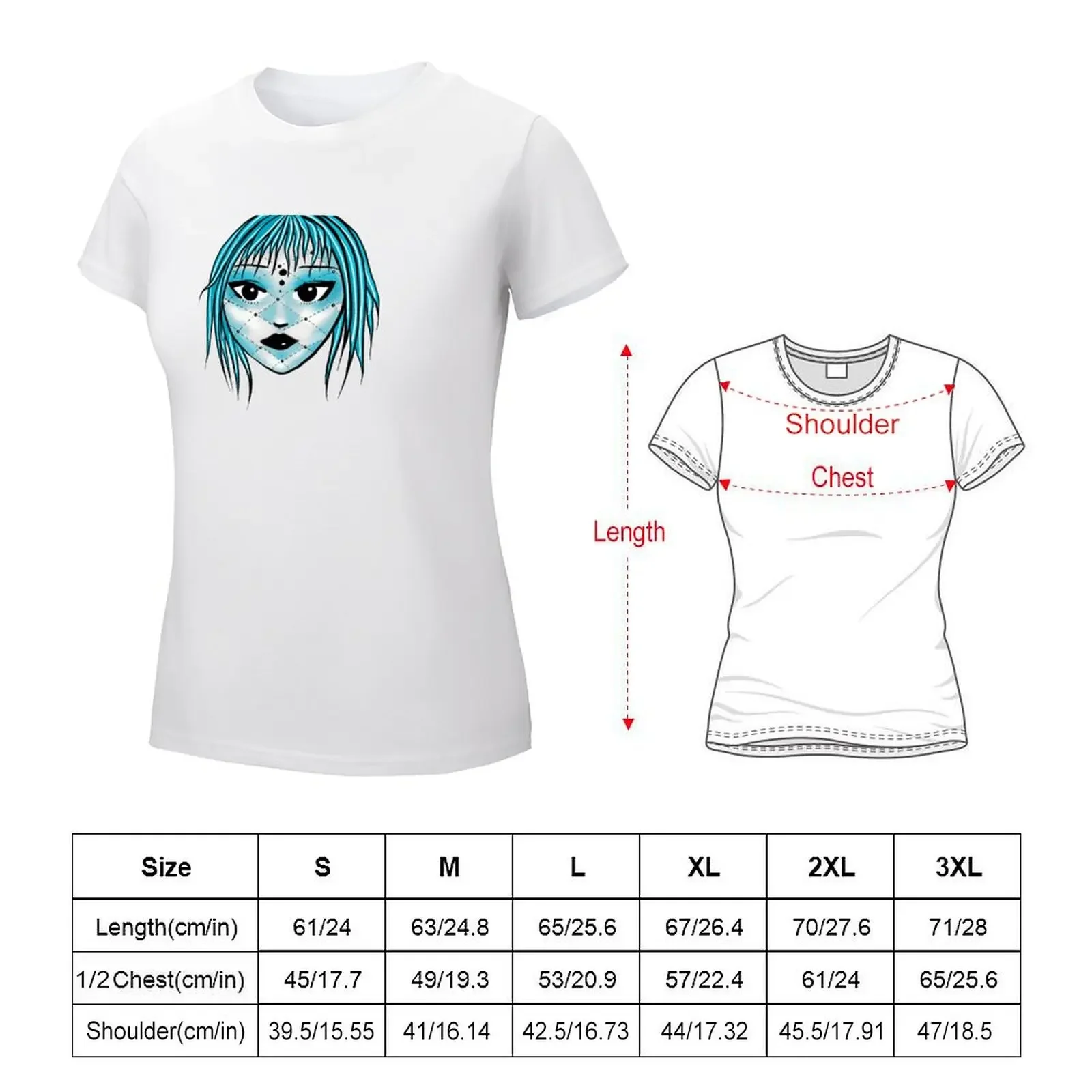 Harlequin Girl T-Shirt blanks summer tops plus size tops funny clothes for woman