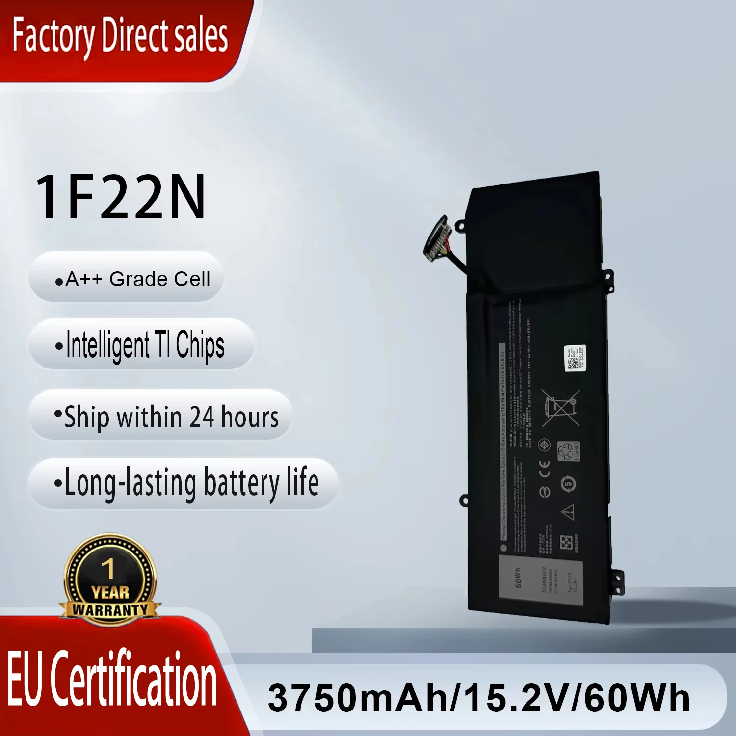 

Аккумулятор для ноутбука 1F22N 01F22N JJPFK 06YV0V 08622M для Dell Alienware M15 R1 M17 R1 G5 15 5590 G7 15 7590 Series