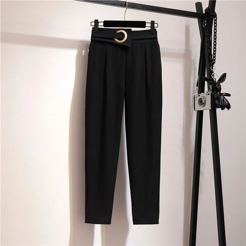 

Женские укороченные брюки с высокой талией для похудения, весна-лето, повседневные брюки Cleanfit Sle из ПВХ и других материалов, 00% ПВХ