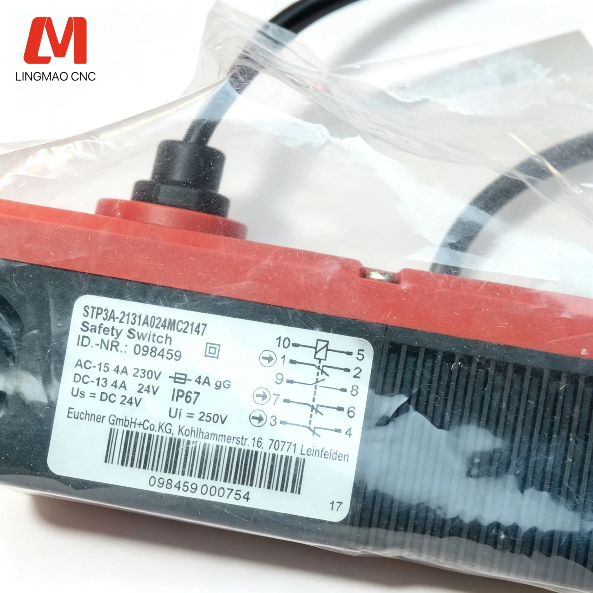 New EUCHNER 098459 STP3A-2131A024MC2147 Safety Switch With Guard Locking Machine Safety Interlock