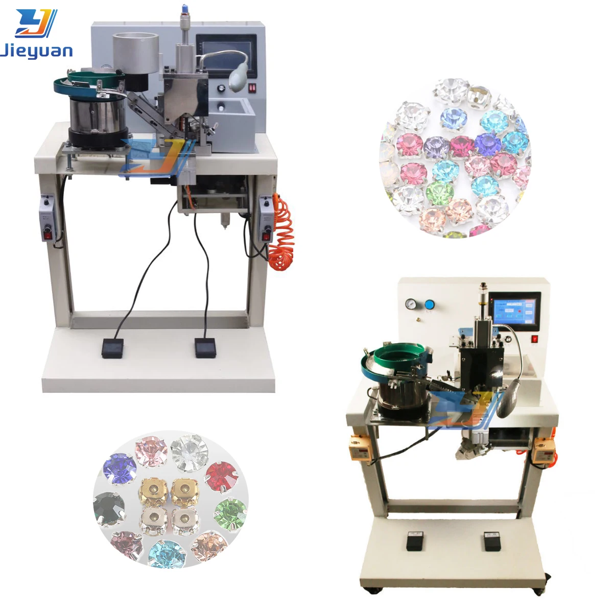 

Pearl Setting Nail Bead Attaching Machine for Jeans Skirts Hats Nailed Pearl Fixing Beading Machine