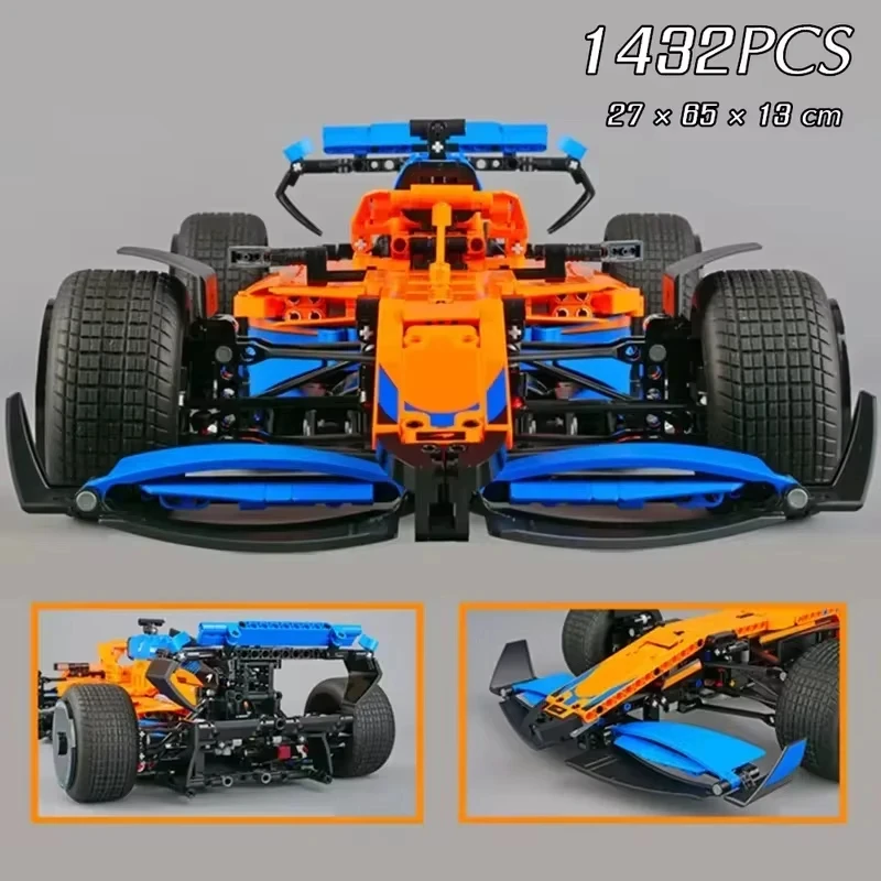 1431 قطعة من التكنولوجيا ماكلارين F1 فورمولا وان سوبركار سباق اللبنات ألعاب مكعبات عيد ميلاد الأطفال المسيح
