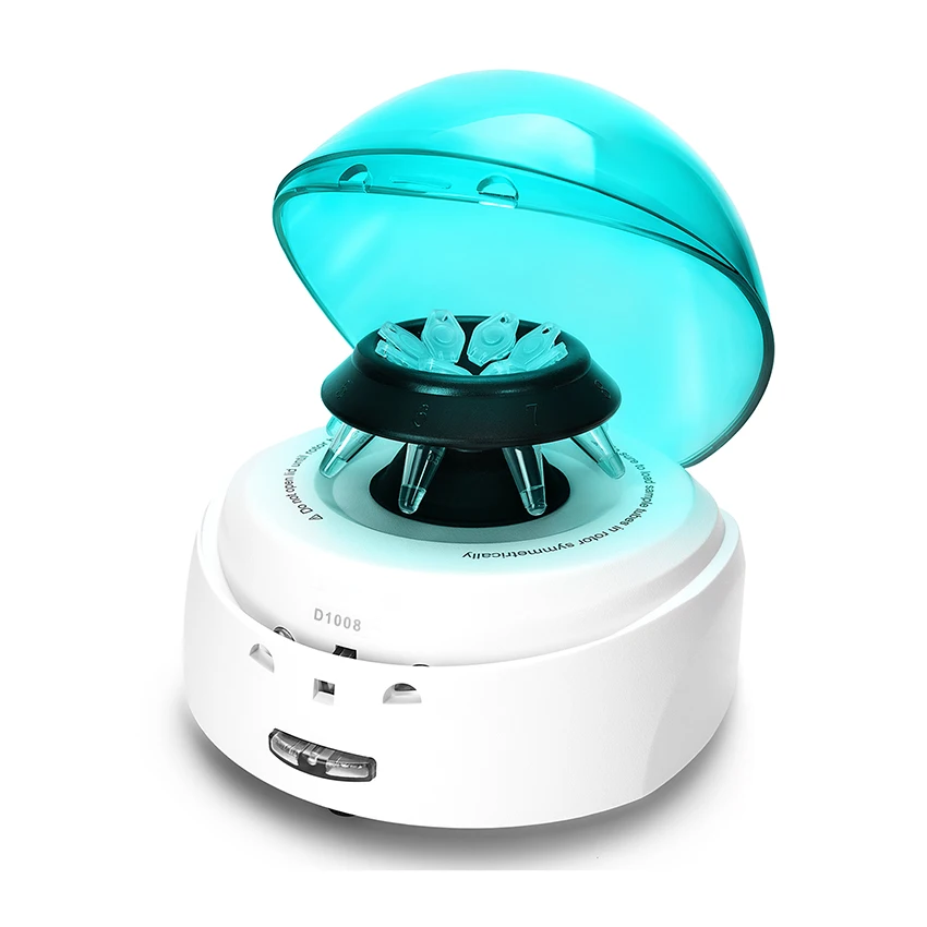 D1008 PCR Mini Centrifuge 7000rpm Laboratory Centrifugeuse Low Speed Centrifuge Portable Micro Centrifuge Machine