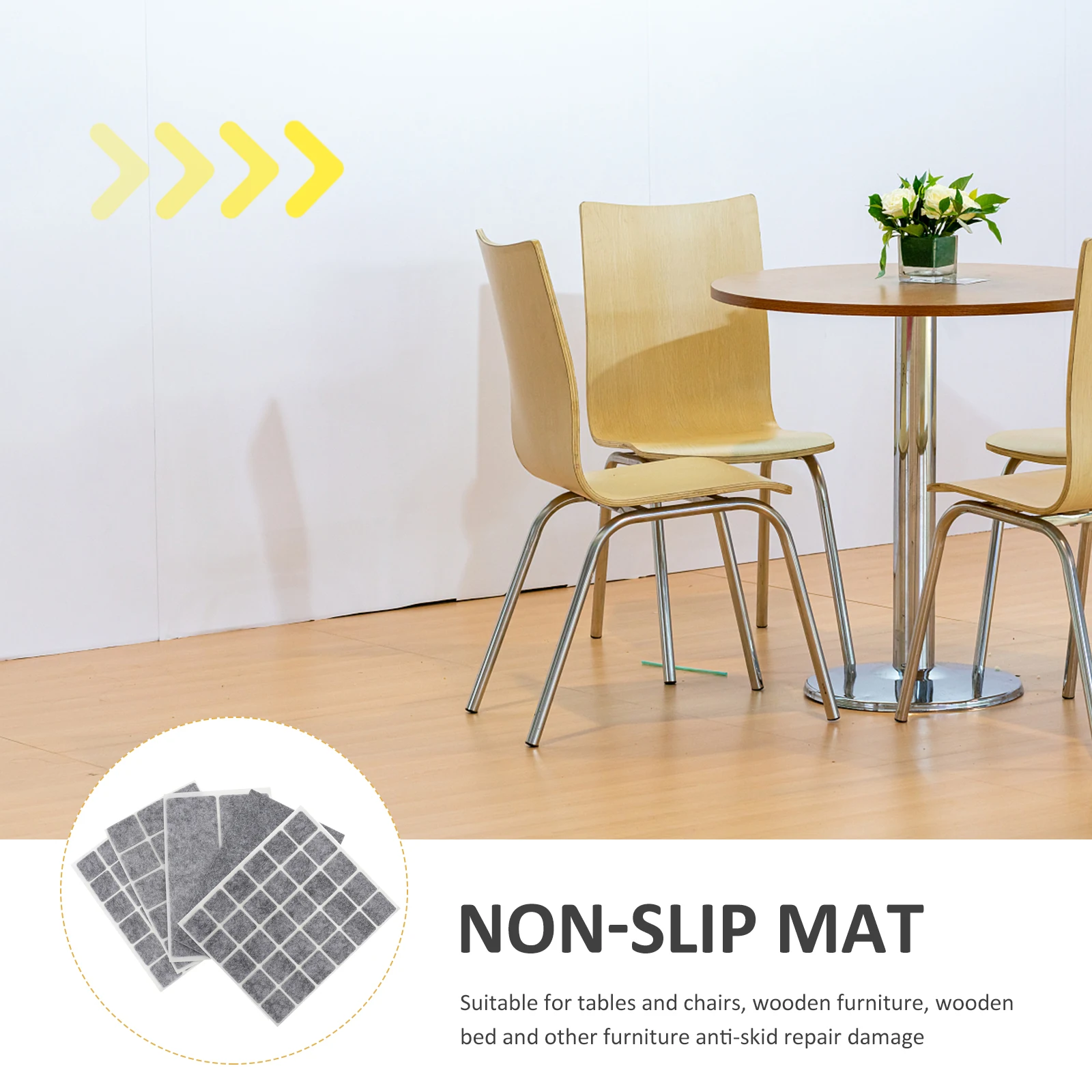 

5pcs Table Feet Mat Anti Skid Durable Furniture Feet Covers Chair Leg Protector Pad Hard Floors Wooden Tile Bedroom Living Room