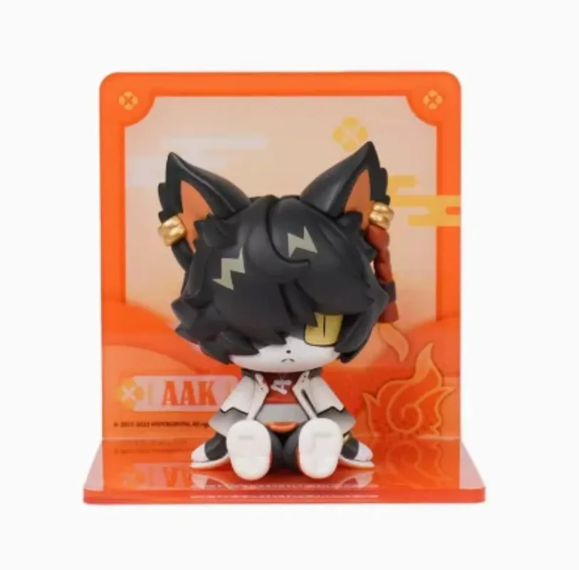 Arknights Saga Dusk Nian Lee Ling Aak Official Original Figurine Figure PVC Doll Toy Display Cute Gift C