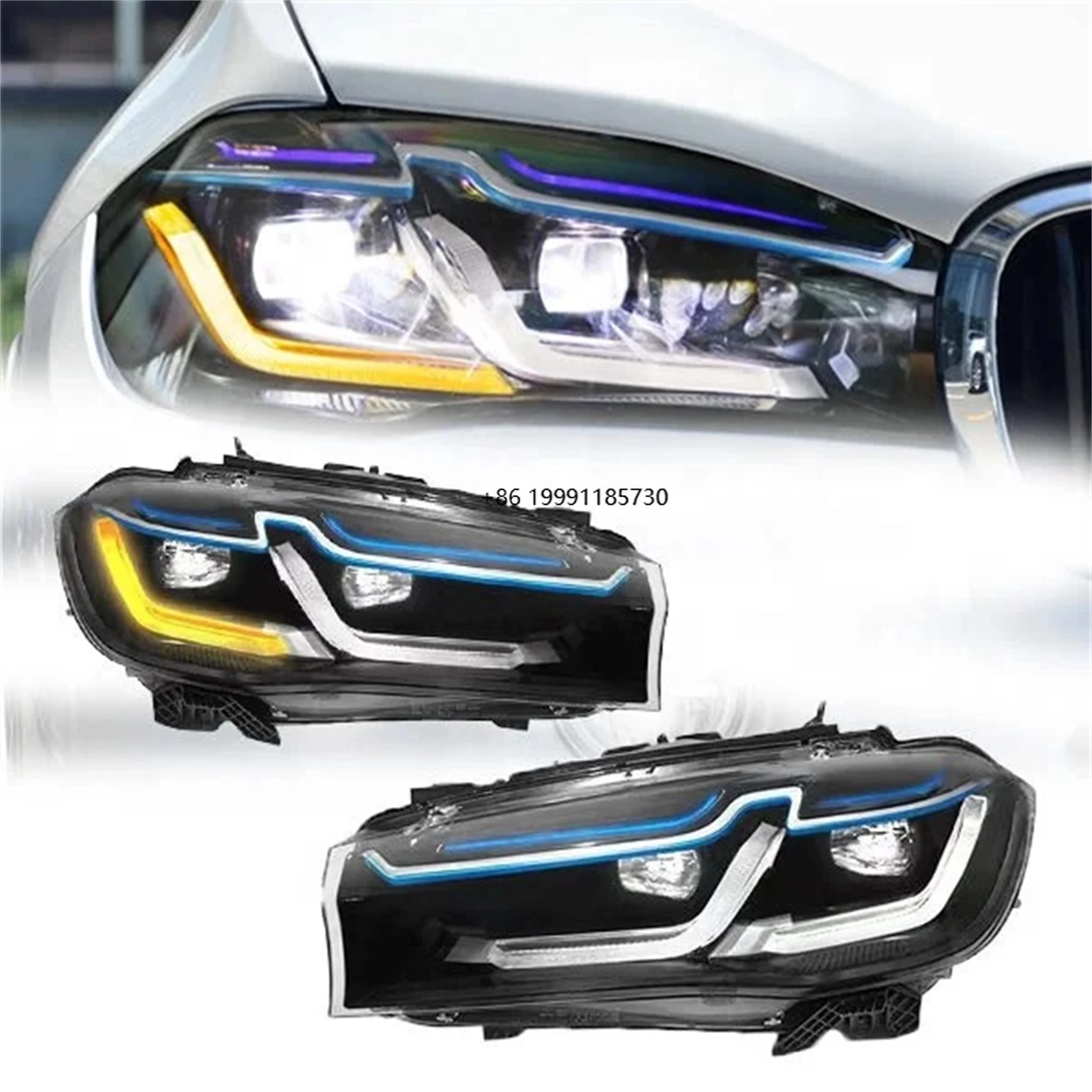 x5 f15 2014-2017 Upgrade to G30 DRL Light Emitting Diode Bulb Automotive Automatic Light Emitting Diode Headlamp Retrofit