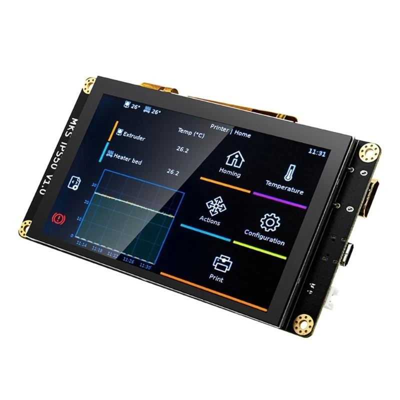 

MKS IPS50 5inch TFT Screen LCD Screen 800x480 DC12-24V Power Supply Port