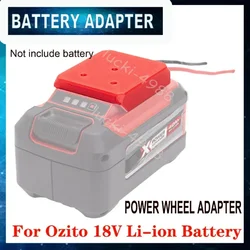 Adaptador de batería para Ozito 18V, conector de alimentación de base de batería, de calibre 12/14 robotico (batería no incluida)