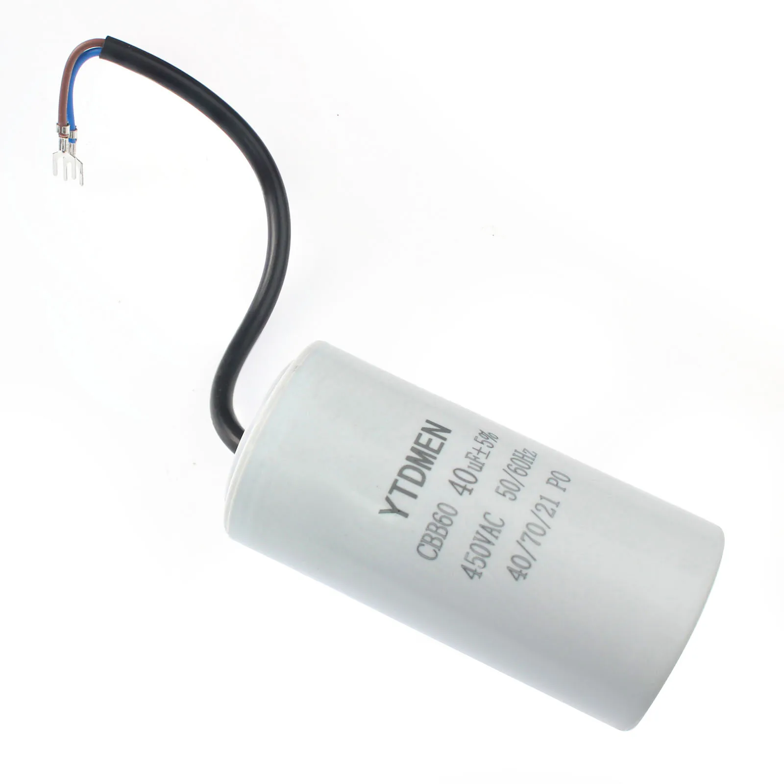 1PC CBB60 ตัวเก็บประจุ 450V 10UF 12UF 16UF 20UF 30UF 40UF 50UF 60UF มอเตอร์วิ่งตัวเก็บประจุเริ่มต้นตัวเก็บประจุ 5% สำหรับเครื่องปั๊มลม