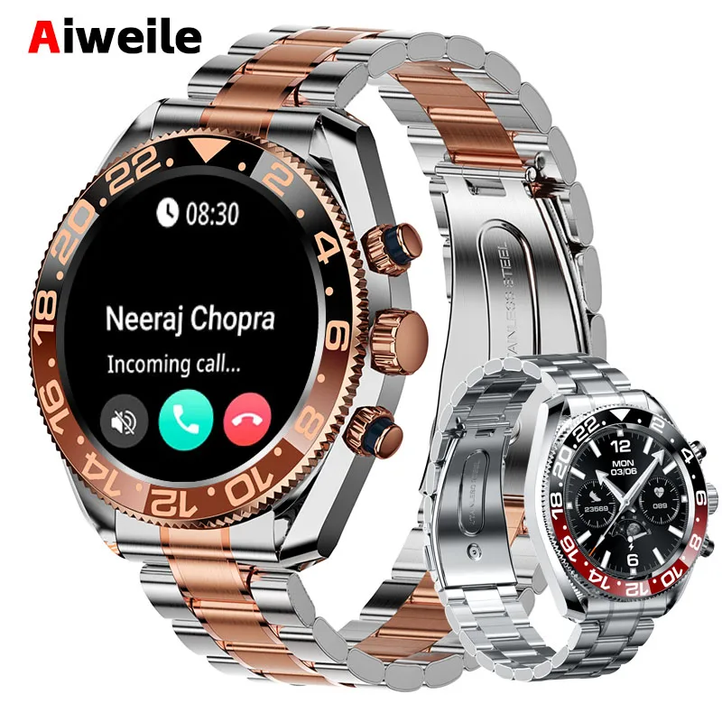 Aiweile-reloj inteligente AW35 para hombre, accesorio de pulsera resistente al agua con llamadas, Bluetooth, Digital, deportivo, estilo coreano,