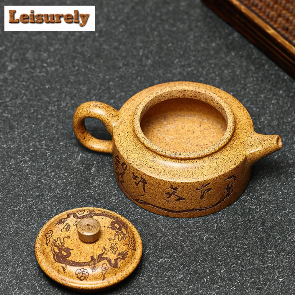 240ml Tradition Section Mud Filter Teapot Master Handmade Dargon Yixing Purple Clay Tea Pot Custom Tea Accessories Zisha Tea Set