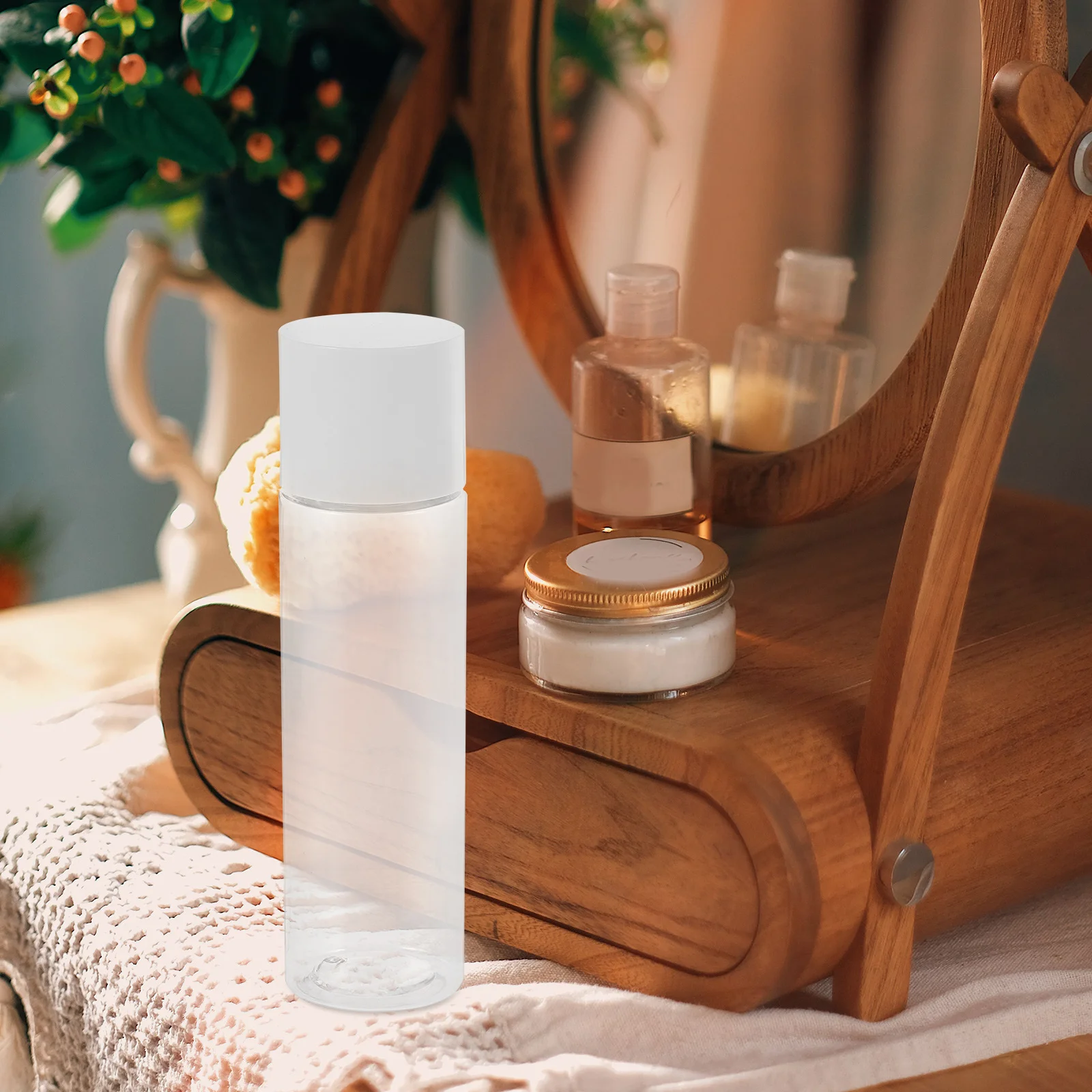 

4pcs Toner Bottles 150Ml Refillable Travel Size Containers For Lotion Moisturizer Diy Skincare Lightweight Liquid Travel Bottles