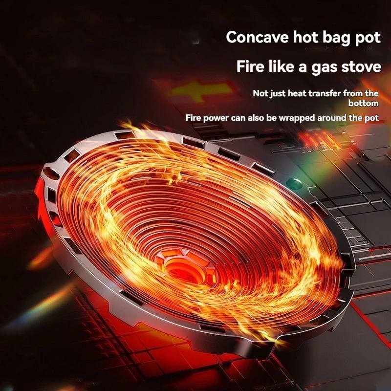 موقد حثي مقعر عالي الطاقة مع تحكم في طاقة بخمس مراحل لطهي ووك 220 فولت 3500 وات/5000 وات