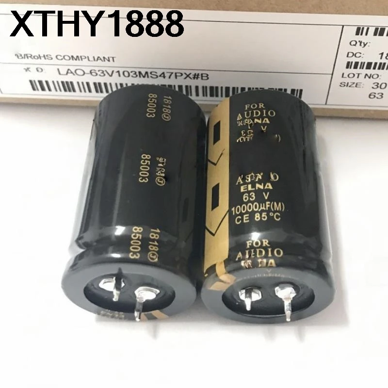 

1 шт. 10000 мкФ 63В аудиоконденсатор 63В 10000 мкФ 30X50 электролитический конденсатор для аудиооборудования