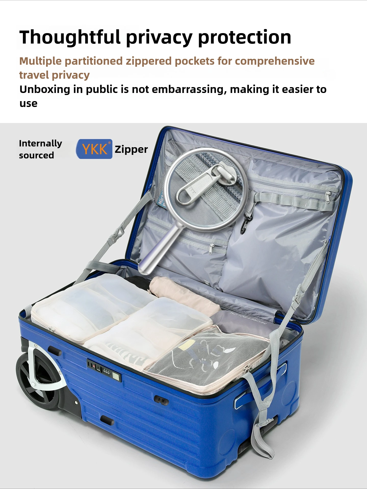 Valise de camping avec table portable, 28 pouces, 2 grandes roues, bagage tout-Terrain, mensonges plates pour pique-nique et rangement en plein air, support USB