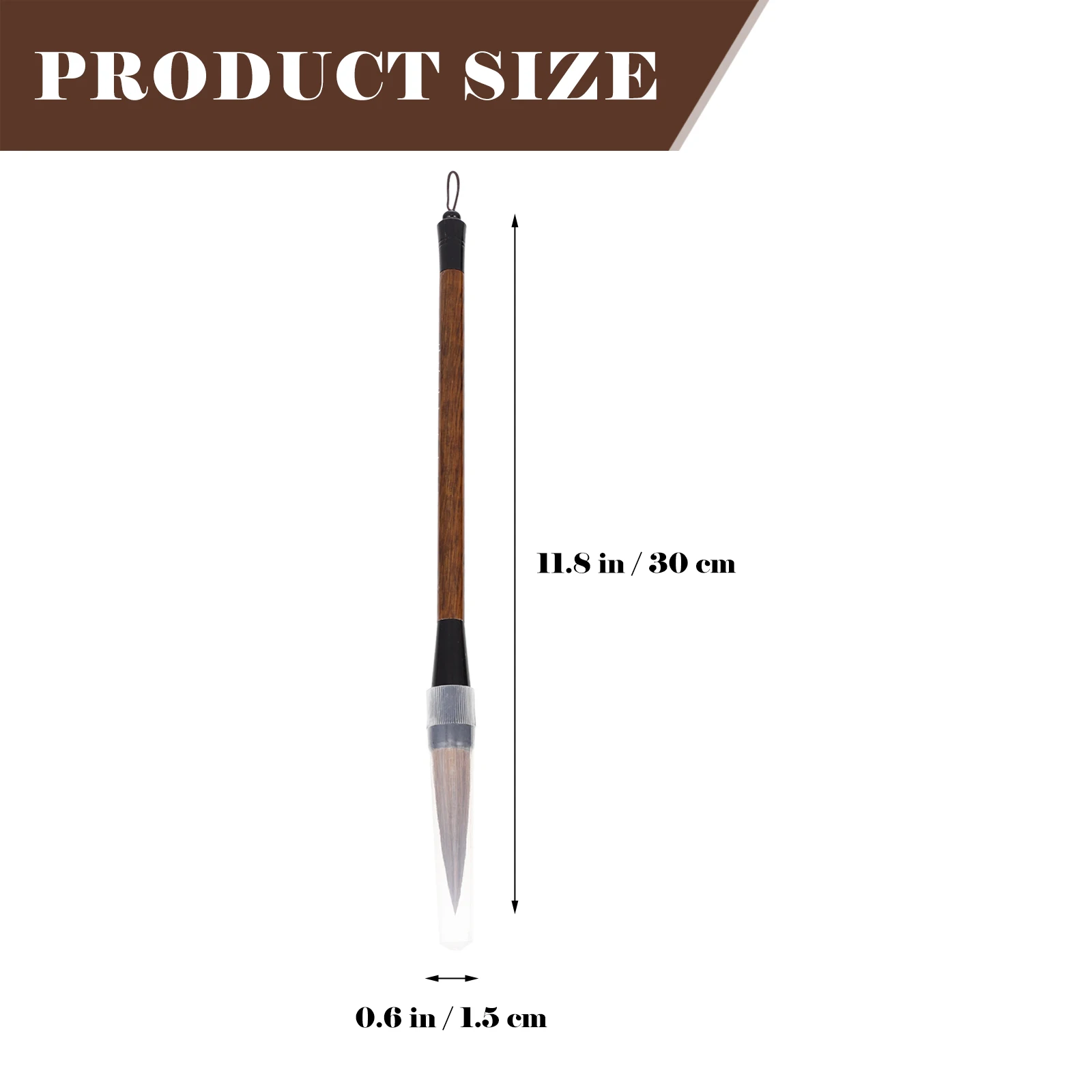 

3 Pcs Pure Wolf Hair Pen Beginner Calligraphy Brush Chinese Art Painting Brushes Wooden