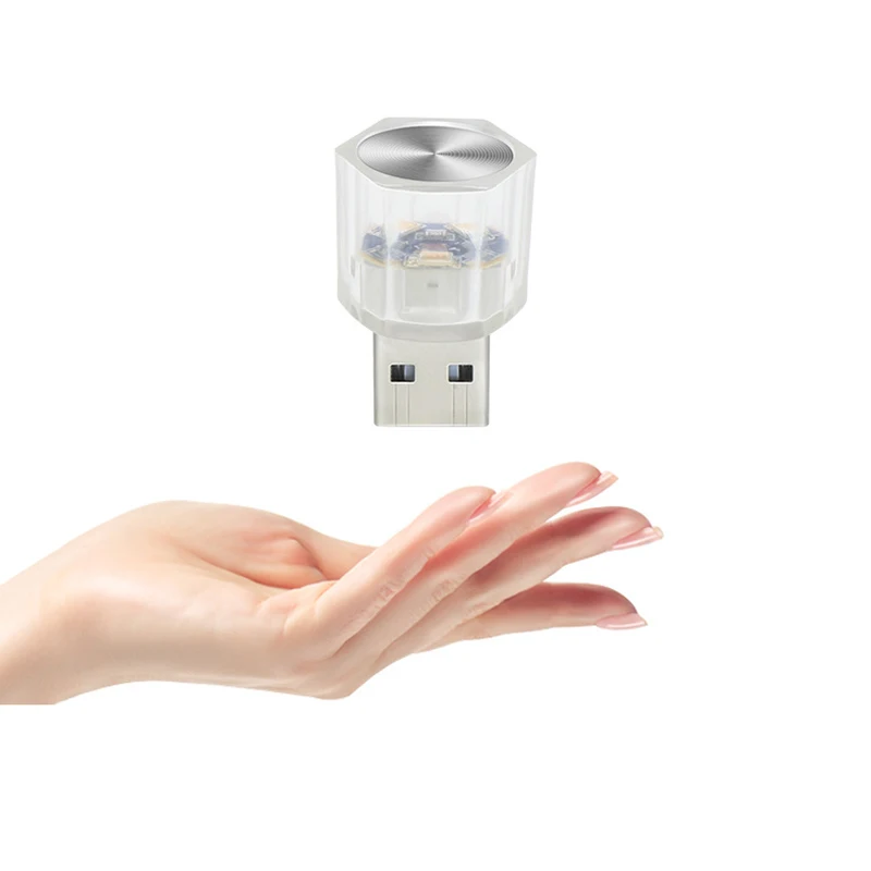 

Car Mini USB LED Atmosphere Light Portable Plug And Play Car Decorative Interior Lamp Car Supplies Colorful Night Light
