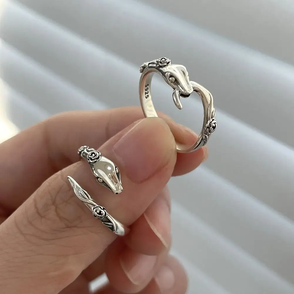 Clothing Accessories Jewelry Accessories Snake Ring Rose Crafts Vintage Rings Gift Household Finger Wear