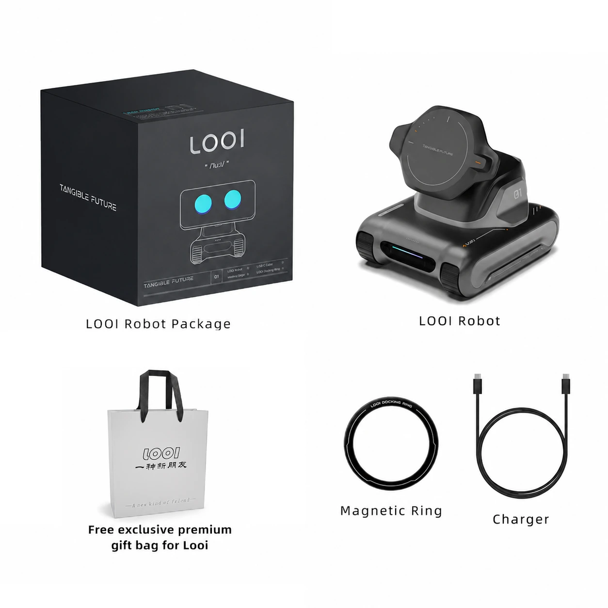 looi robot smartphone looi robot chatgpt large model English voice