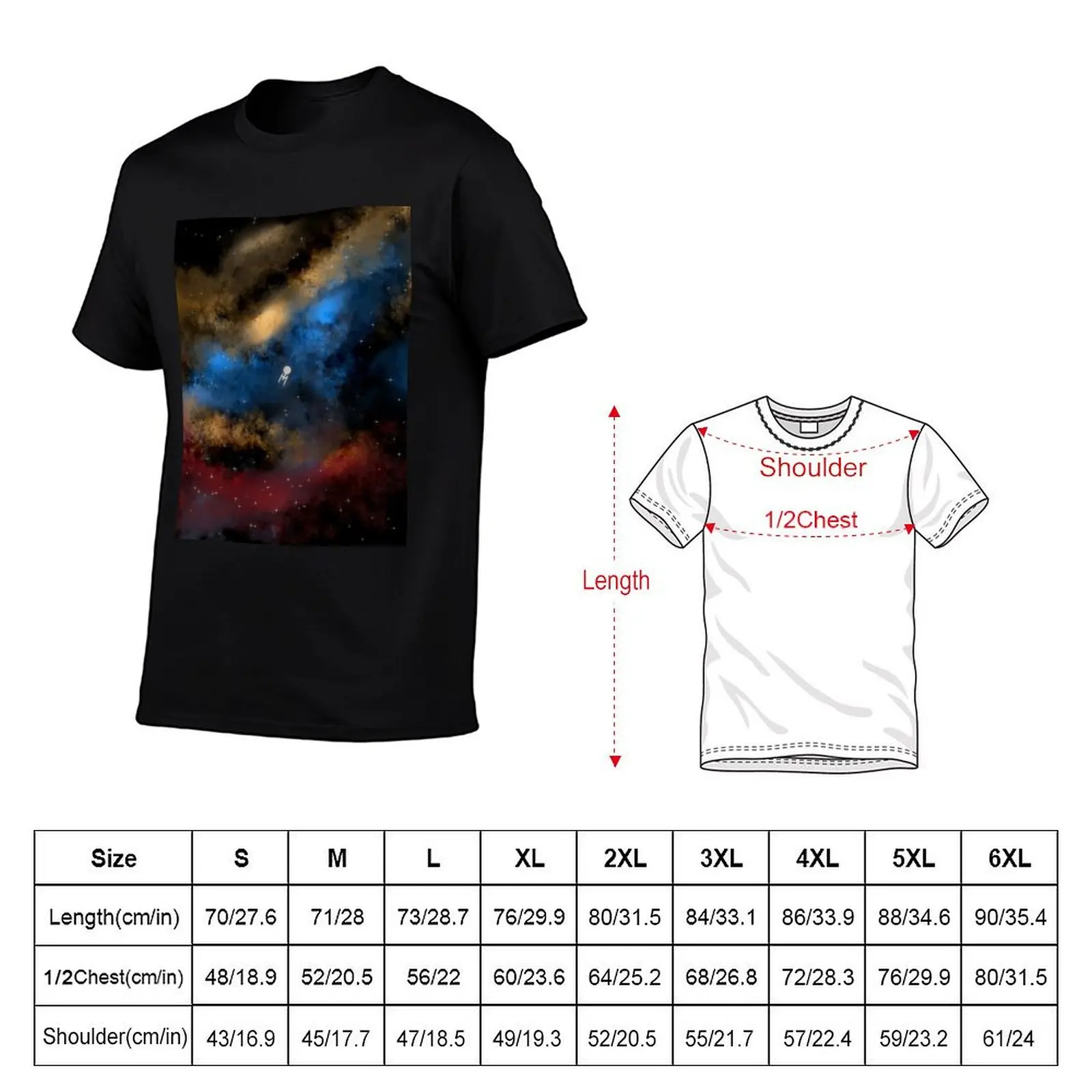 Star Trek - Boldy Going digital painting - StarTrek T-Shirt Plus Size Loose Fit T-Shirt