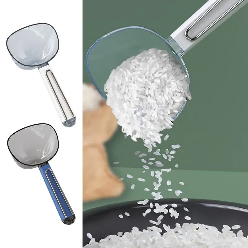 Flour Scoop Clear Scooper Multi purpose With Scale Ergonomic Grip  Kitchen Candy Flour Shovel Spoon For Canisters Flour kitchen