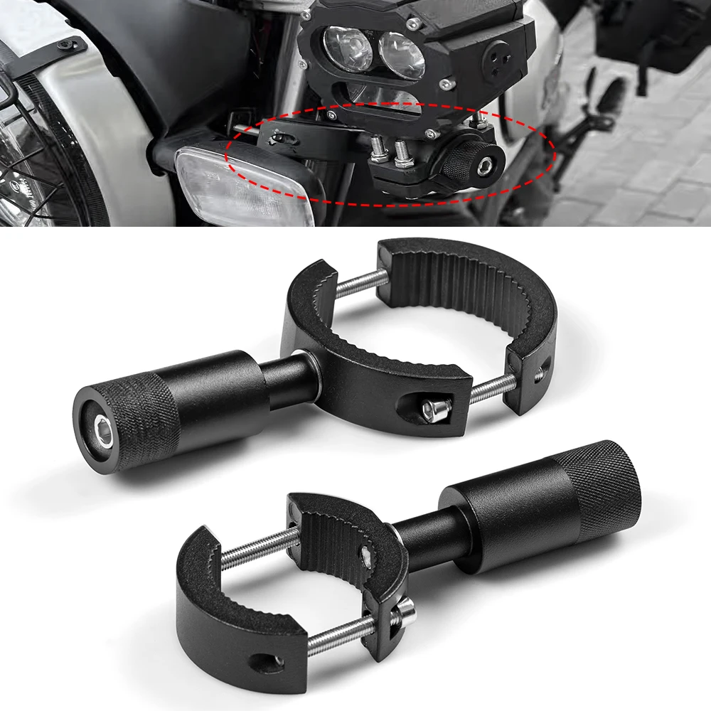 Motorrad Nebel Lichter Halterung Rohr Montage Halter 20-38/38-60mm Motorrad Scheinwerfer Unterstützung Moto Scheinwerfer Gabel halterung Clamp – Detail 1